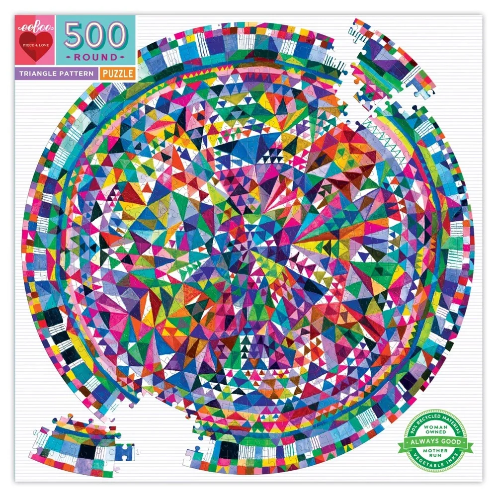 Eeboo Triangle patten 500 piece puzzle - Picture 4 of 5